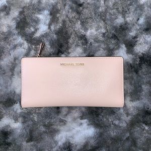 Michael Kors Large Crossgrain Leather Slim Wallet